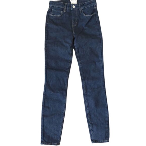 L'agence Margot high rise skinny jeans Midnight dark blue indigo size 24 - Picture 3 of 13